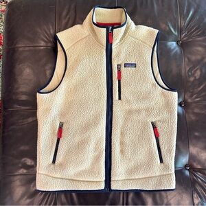 Patagonia Retro Pile Fleece Vest — Mens Large — El Cap Khaki ⭐️LIKE NEW
